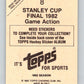 1982-83 Topps Stickers #8 Victory/Victoire islanders Stanley Cup NHL 06890
