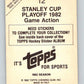 1982-83 Topps Stickers #12 Canucks vs. Chicago NHL 06891 Image 2
