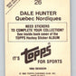 1982-83 Topps Stickers #26 Dale Hunter NHL Hockey 06894