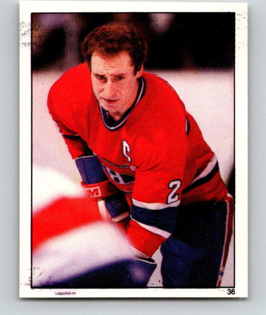 1982-83 Topps Stickers #36 Bob Gainey NHL Hockey 06895 Image 1