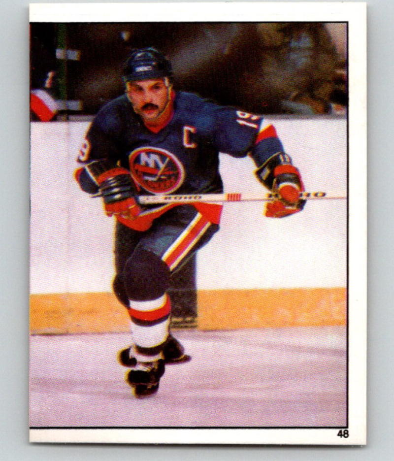 1982-83 Topps Stickers #48 Bryan Trottier NHL Hockey 06897 Image 1