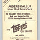 1982-83 Topps Stickers #57 Anders Kallur NHL Hockey 06898 Image 2