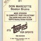 1982-83 Topps Stickers #91 Don Marcotte  NHL Hockey 06900