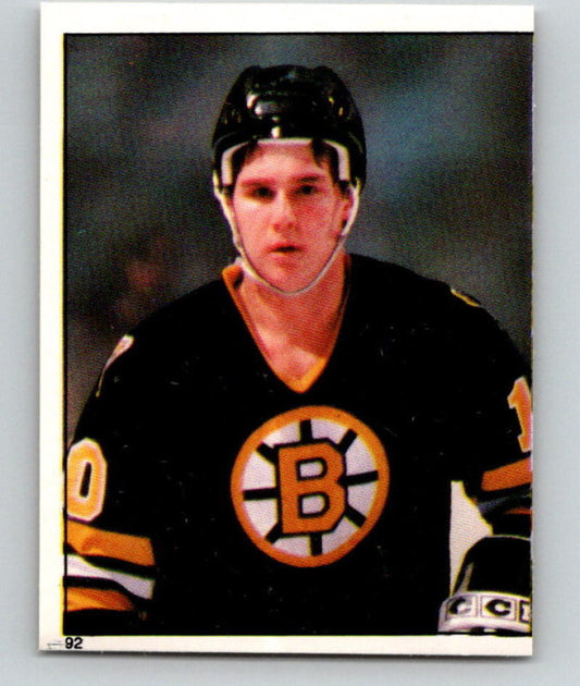 1982-83 Topps Stickers #92 Barry Pederson NHL Hockey 06901 Image 1