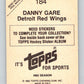 1982-83 Topps Stickers #184 Danny Gare NHL Hockey 06920 Image 2
