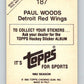 1982-83 Topps Stickers #187 Paul Woods NHL Hockey 06921
