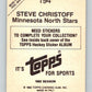 1982-83 Topps Stickers #194 Steve Christoff NHL Hockey 06922 Image 2