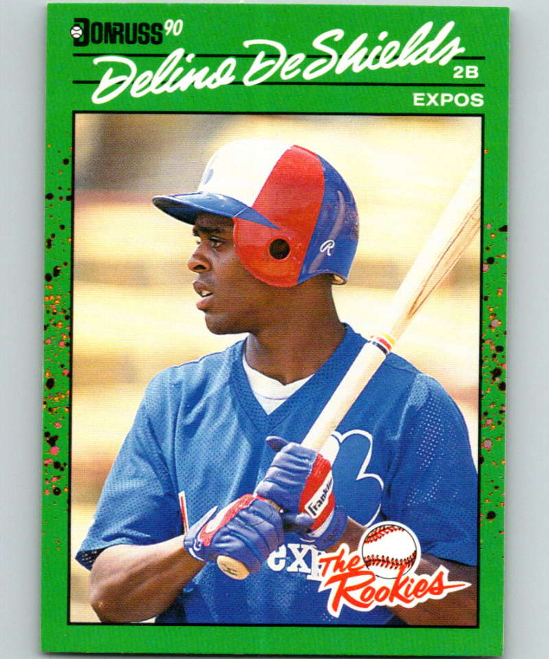 1990 Donruss Rookies #6 Delino DeShields New Montreal Expos  Image 1