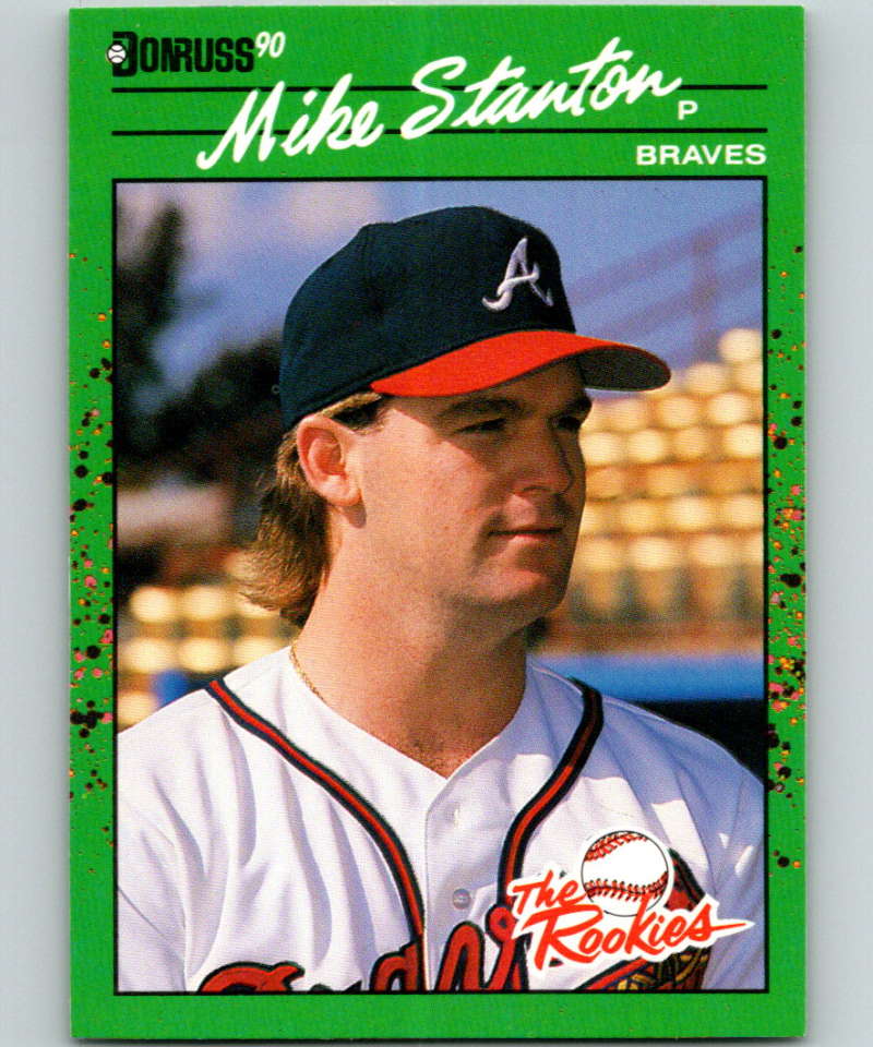1990 Donruss Rookies #7 Mike Stanton New Atlanta Braves  Image 1