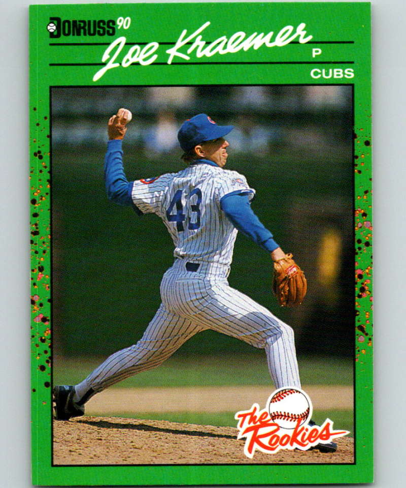 1990 Donruss Rookies #10 Joe Kraemer New RC Rookie Chicago Cubs  Image 1
