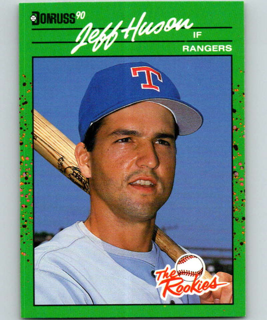 1990 Donruss Rookies #11 Jeff Huson New Texas Rangers  Image 1