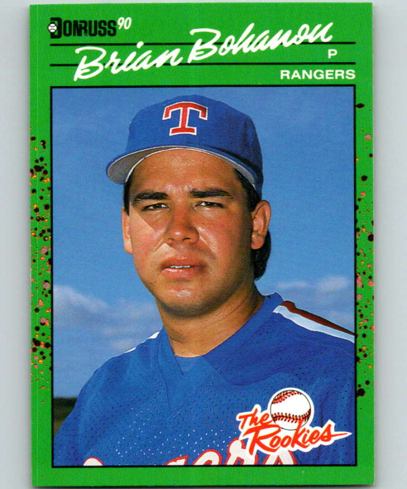 1990 Donruss Rookies #13 Brian Bohanon New RC Rookie Texas Rangers  Image 1
