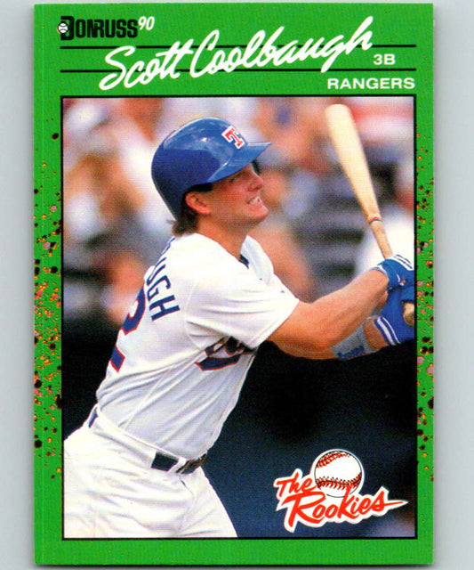 1990 Donruss Rookies #32 Scott Coolbaugh New RC Rookie Texas Rangers  Image 1