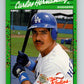 1990 Donruss Rookies #37 Carlos Hernandez New RC Rookie Los Angeles Dodgers  Image 1