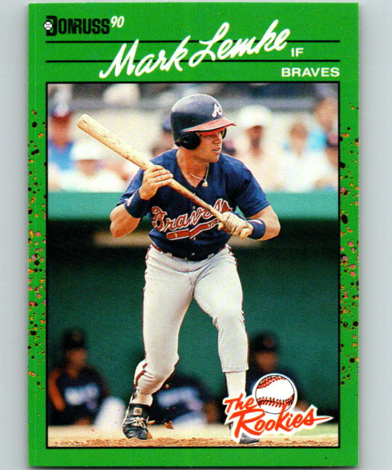 1990 Donruss Rookies #43 Mark Lemke New Atlanta Braves  Image 1