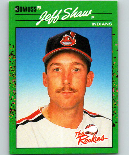 1990 Donruss Rookies #53 Jeff Shaw New Cleveland Indians  Image 1
