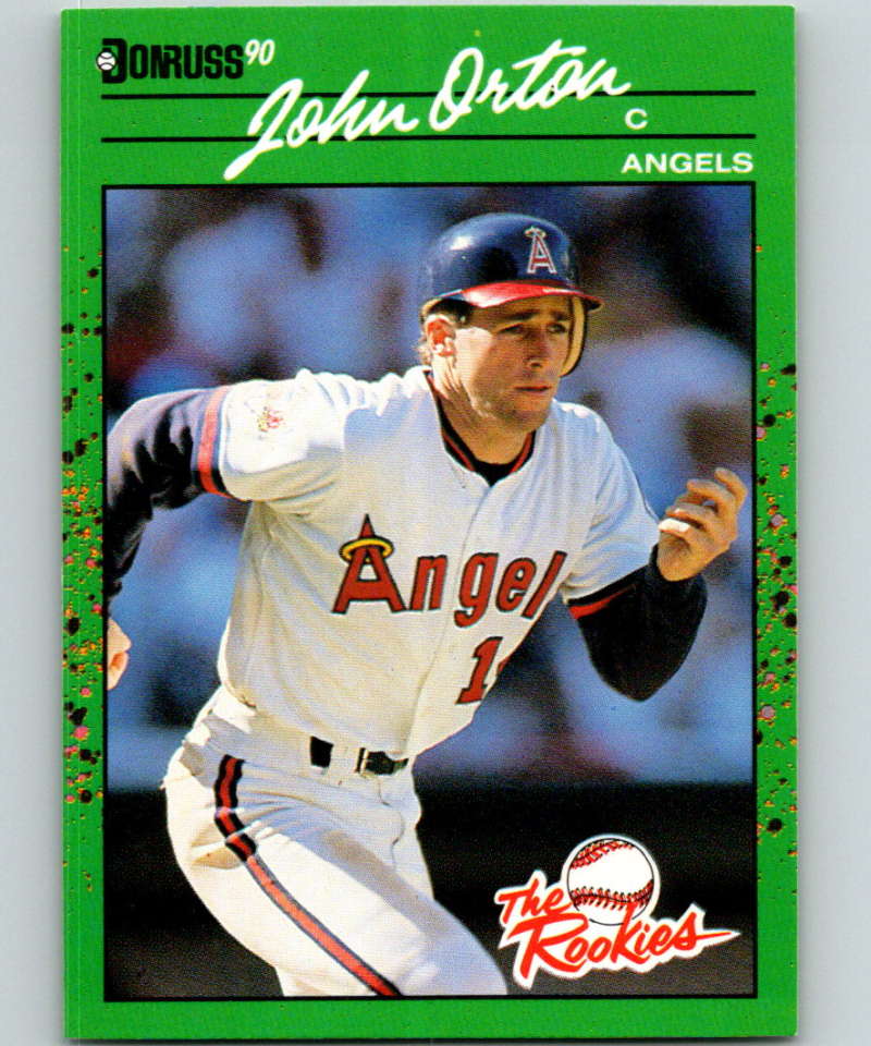 1990 Donruss Rookies #54 John Orton New RC Rookie California Angels  Image 1