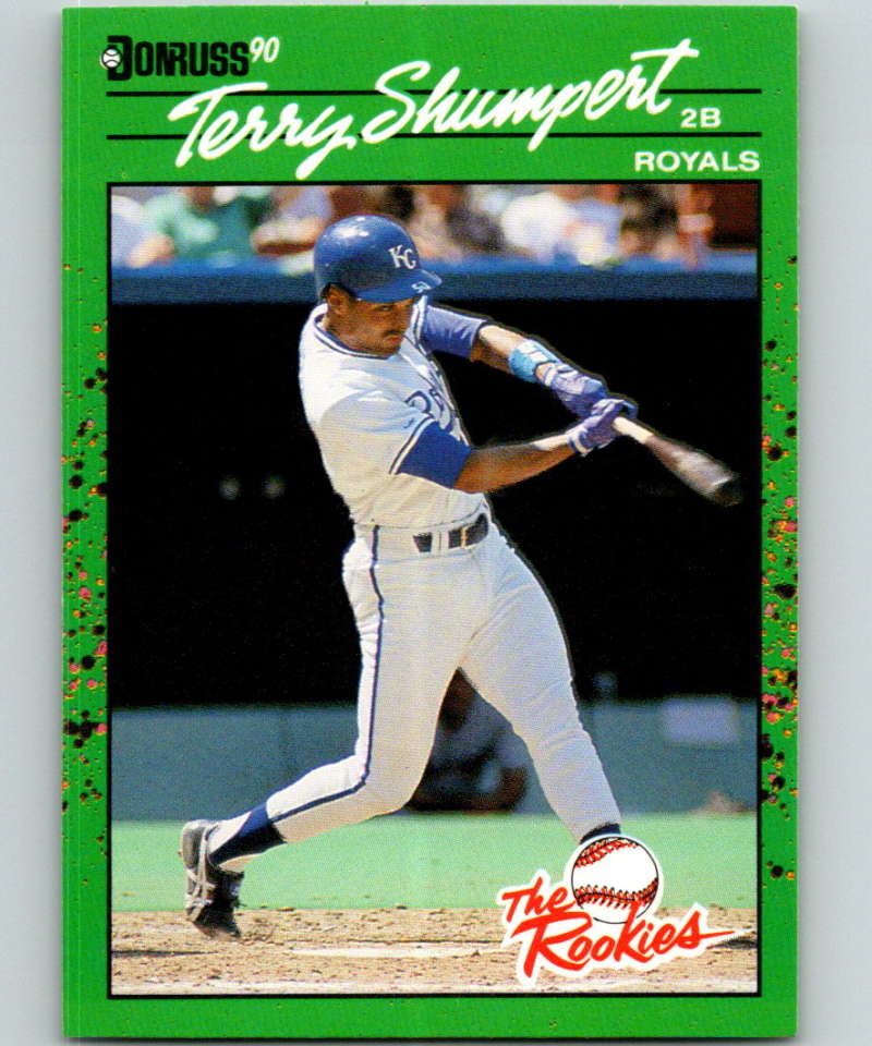 1990 Donruss Rookies #55 Terry Shumpert New RC Rookie Kansas City Royals  Image 1