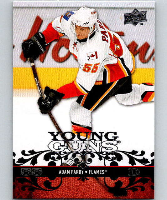 2008-09 Upper Deck #203 Adam Pardy NHL RC Rookie Flames YG Young Guns 06933 Image 1