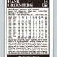 1991 Conlon Collection #14 Hank Greenberg HOF NM Detroit Tigers