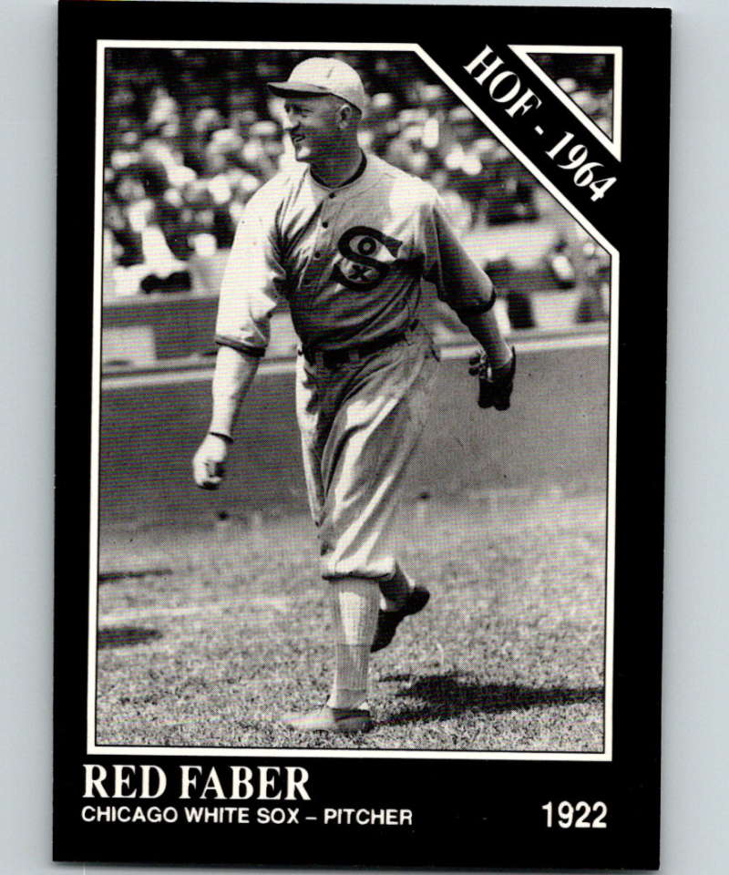 1991 Conlon Collection #41 Red Faber HOF NM Chicago White Sox  Image 1