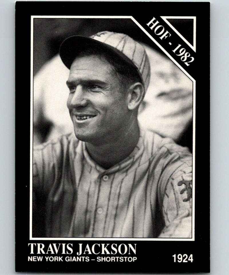 1991 Conlon Collection #42 Travis Jackson HOF NM New York Giants  Image 1
