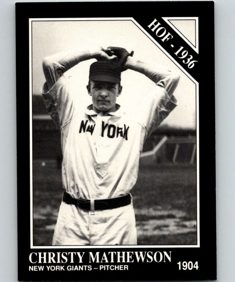 1991 Conlon Collection #57 Christy Mathewson HOF NM New York Giants  Image 1