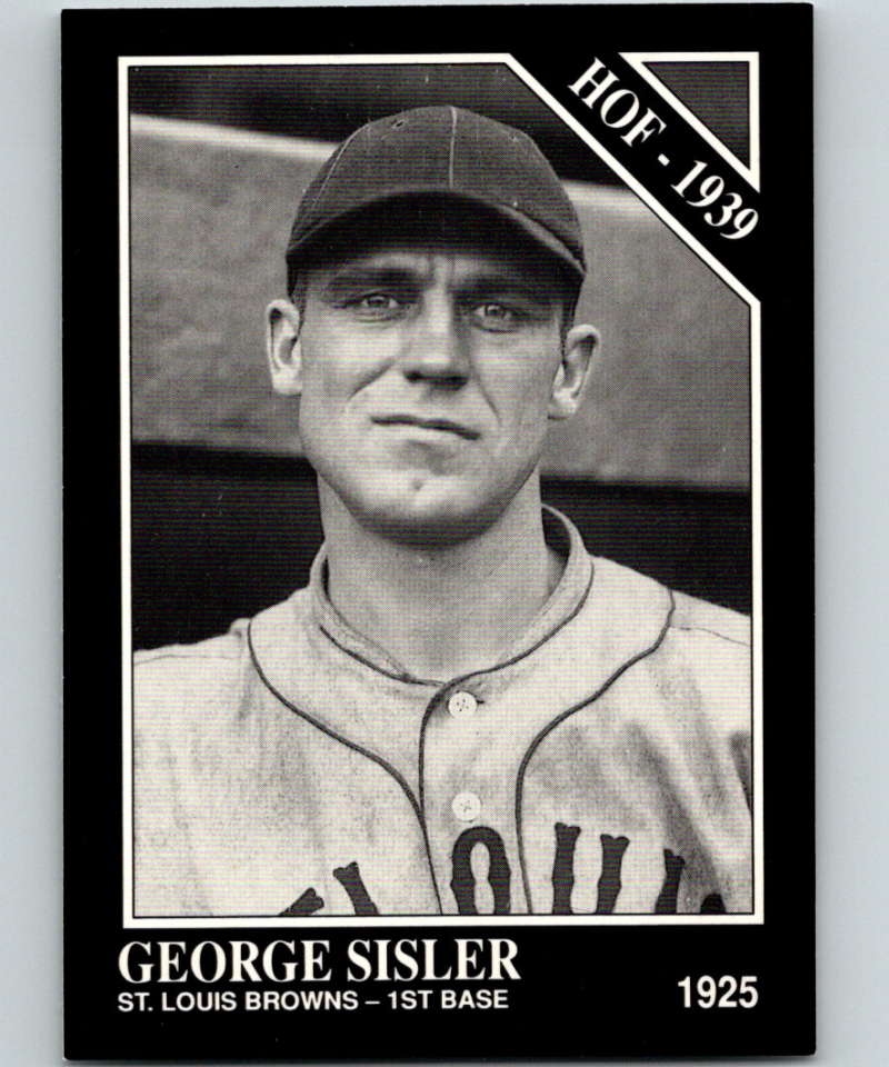 1991 Conlon Collection #66 George Sisler HOF NM St. Louis Browns  Image 1