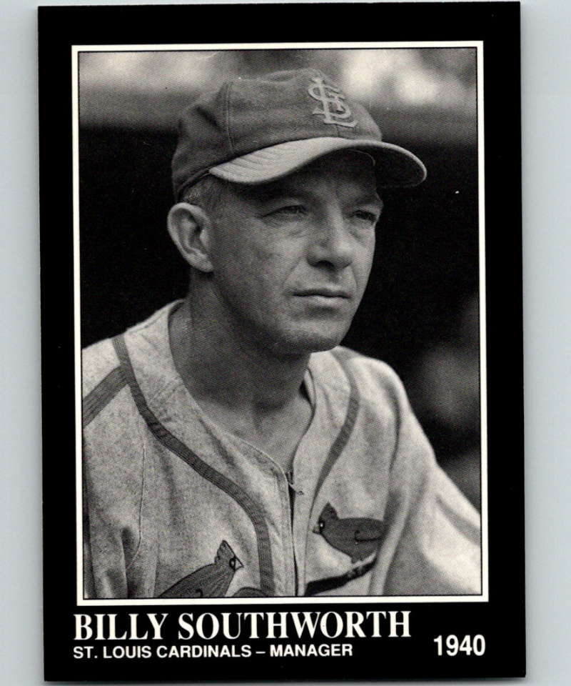 1991 Conlon Collection #89 Billy Southworth NM St. Louis Cardinals  Image 1