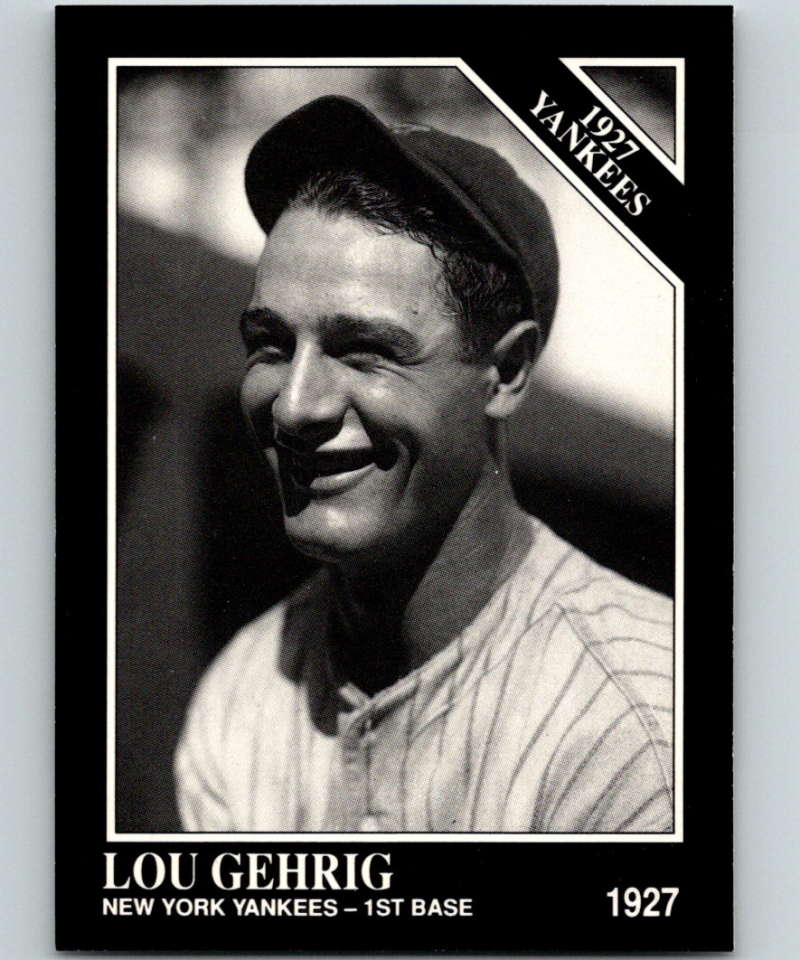 1991 Conlon Collection #111 Lou Gehrig NM New York Yankees  Image 1