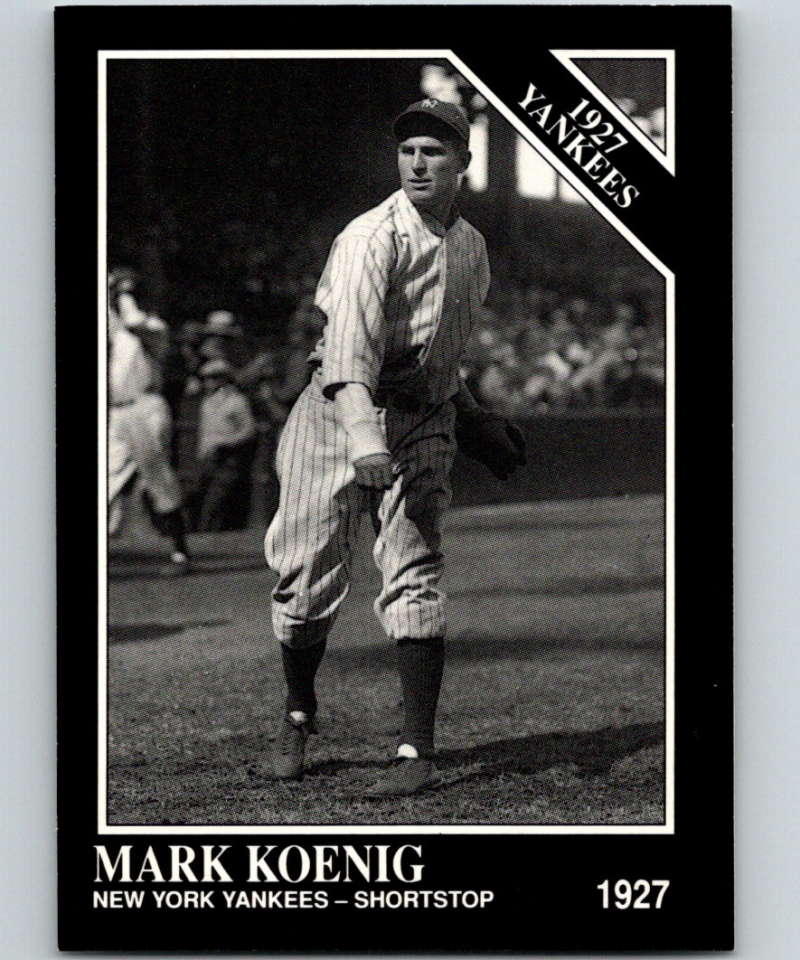 1991 Conlon Collection #125 Mark Koenig NM New York Yankees  Image 1