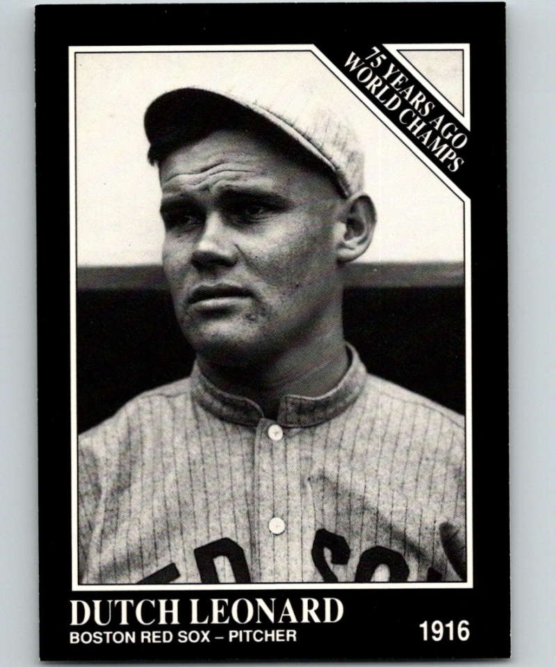 1991 Conlon Collection #142 Dutch Leonard NM Boston Red Sox  Image 1