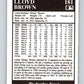 1991 Conlon Collection #181 Lloyd Brown NM Cleveland Indians  Image 2