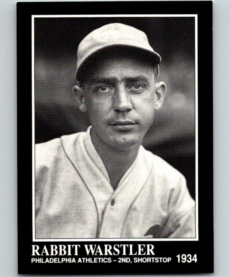 1991 Conlon Collection #240 Rabbit Warstler NM Philadelphia Athletics  Image 1