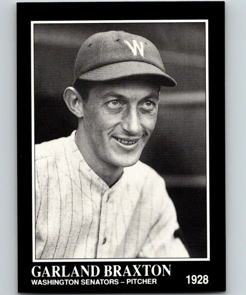 1991 Conlon Collection #248 Garland Braxton NM Washington Senators  Image 1