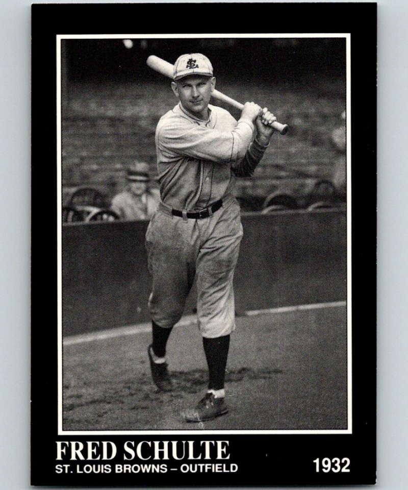1991 Conlon Collection #286 Fred Schulte NM St. Louis Browns  Image 1
