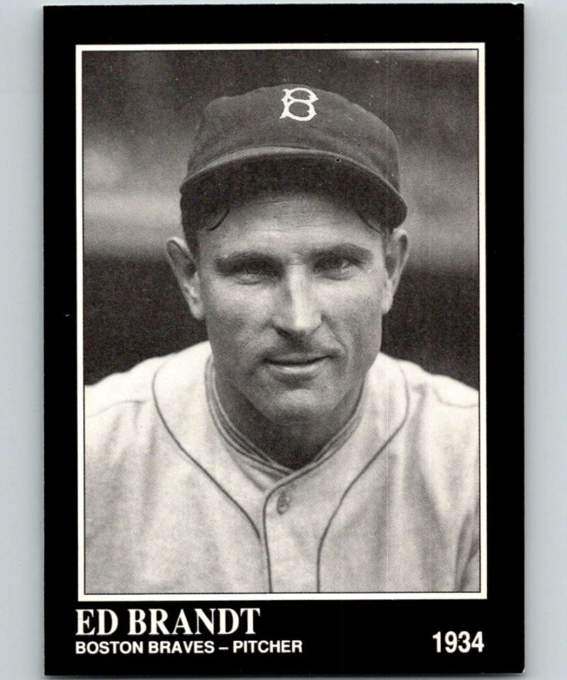 1991 Conlon Collection #298 Ed Brandt NM Boston Braves  Image 1