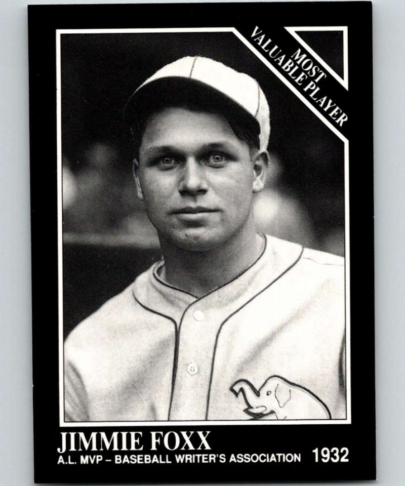 1991 Conlon Collection #303 Jimmie Foxx MVP NM Philadelphia Athletics  Image 1