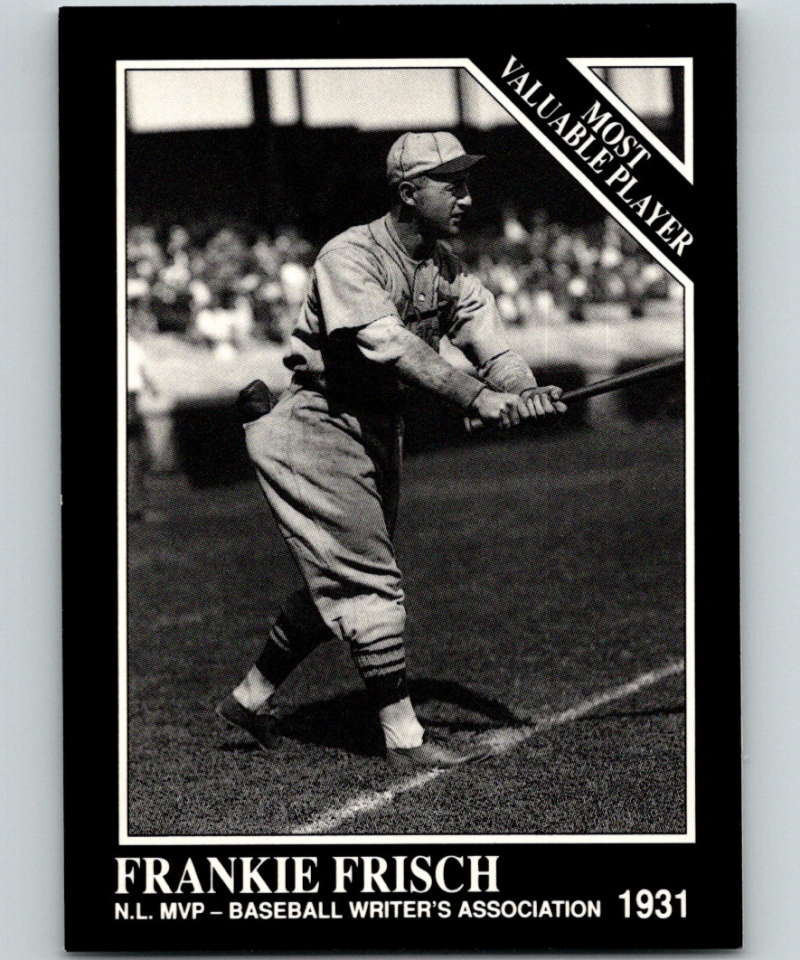 1991 Conlon Collection #305 Frankie Frisch MVP NM St. Louis Cardinals  Image 1