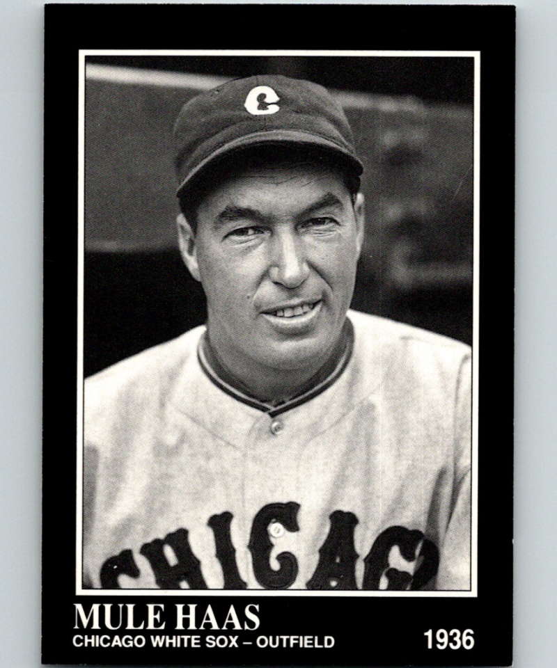 1991 Conlon Collection #323 Mule Haas NM Chicago White Sox  Image 1