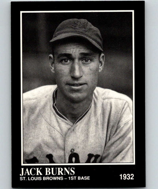 1991 Conlon Collection #131 Jack Burns NM St. Louis Browns  Image 1