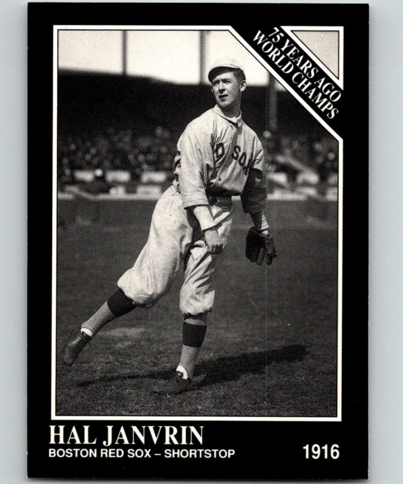 1991 Conlon Collection #144 Hal Janvrin NM Boston Red Sox  Image 1