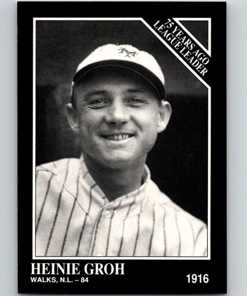 1991 Conlon Collection #163 Heinie Groh LL NM Cincinnati Reds  Image 1