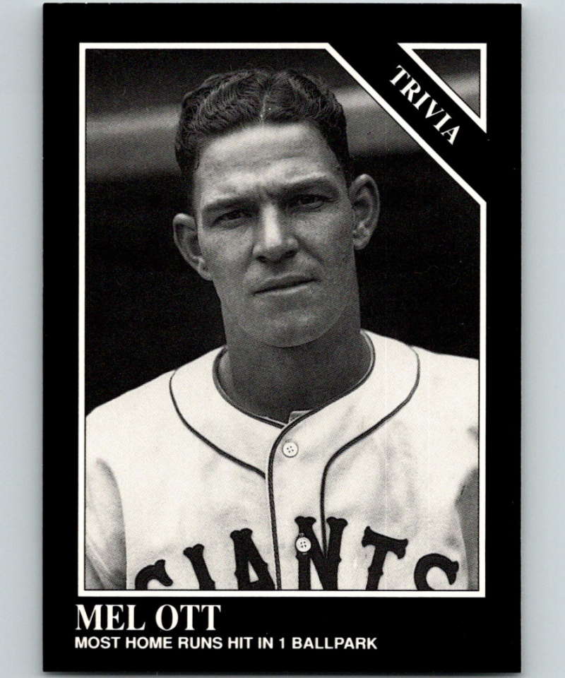 1991 Conlon Collection #225 Mel Ott TRIV NM New York Giants  Image 1