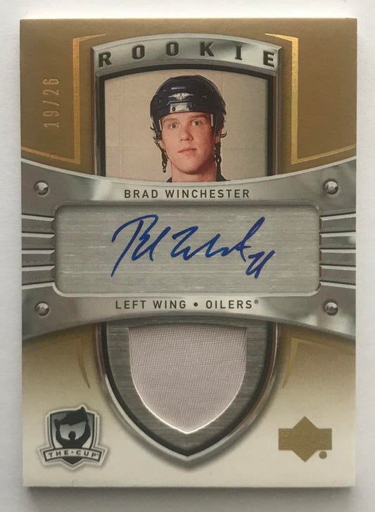  2005-06 The Cup Gold #133 Brad Winchester RC Rookie Auto 19/26 Patch 06941 Image 1