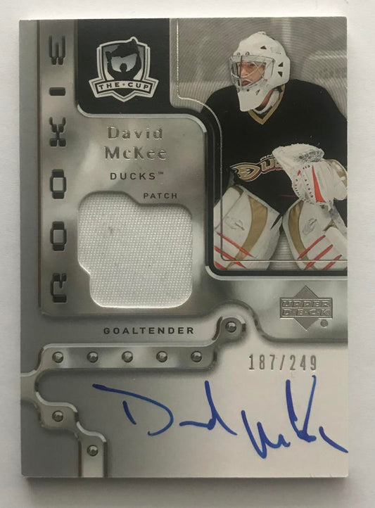 2006-07 The Cup #111 David McKee RC Rookie Auto 187/249 Patch 06945