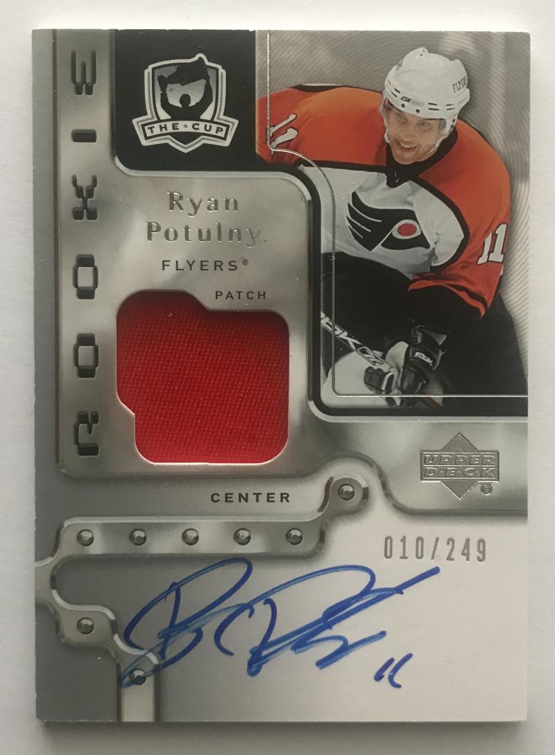 2006-07 The Cup #146 Ryan Potulny RC Rookie Auto 10/249 Patch 06949 Image 1