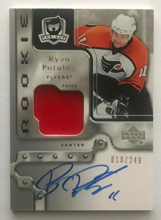 2006-07 The Cup #146 Ryan Potulny RC Rookie Auto 10/249 Patch 06949 Image 1