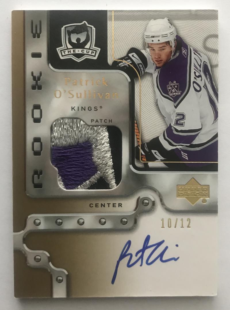 2006-07 Upper Deck The Cup Gold #135 Patrick O'Sullivan Auto RC 10/12 Patch 06956 Image 1