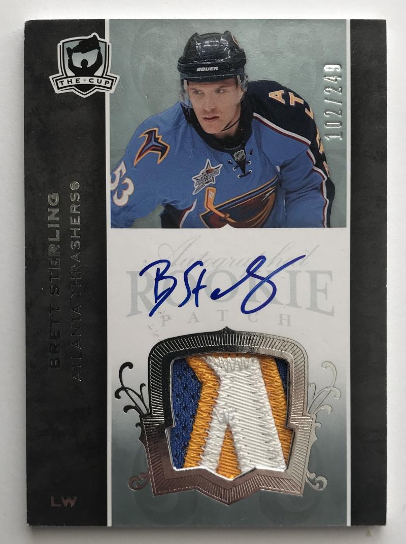 2007-08 The Cup #132 Brett Sterling RC Rookie Auto 102/249 Patch 06962 Image 1